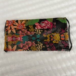 Johnny Was Floral Patterned Silk Face Mask